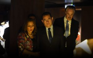 Dr. Mike evans and Guatemalan Ambassador to Israel Mario Bucaro