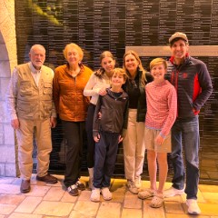 Ida Symons and visitors at FOZ museum
