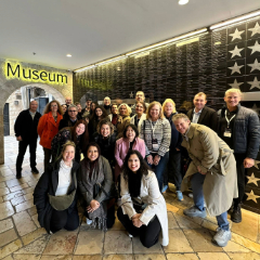 Visitors at the FOZ museum